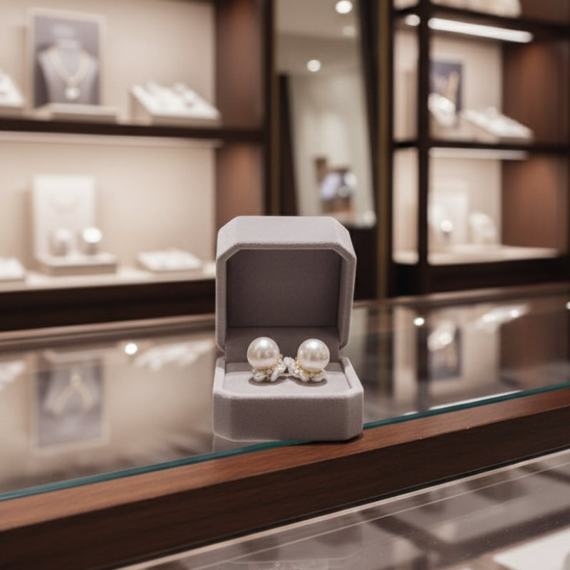 Elegante 14K vergoldet „Immortal Flower“ Perlenohrringe – Luxuriöse Retro-Ohrringe (inkl. Geschenkbox)