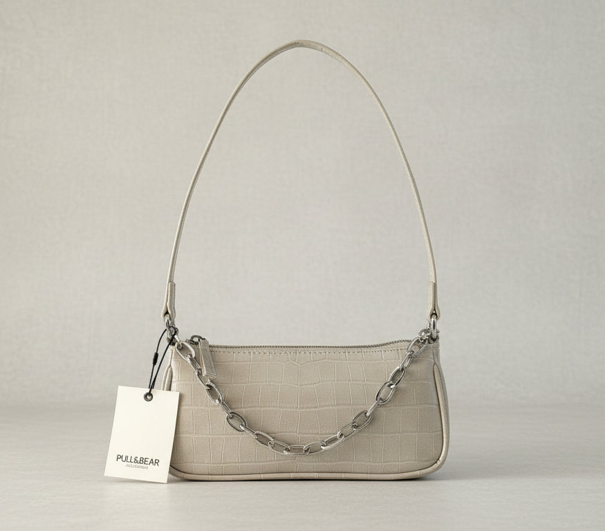 Kleine Umhängetasche mit Krokodilstruktur – Pull & Bear