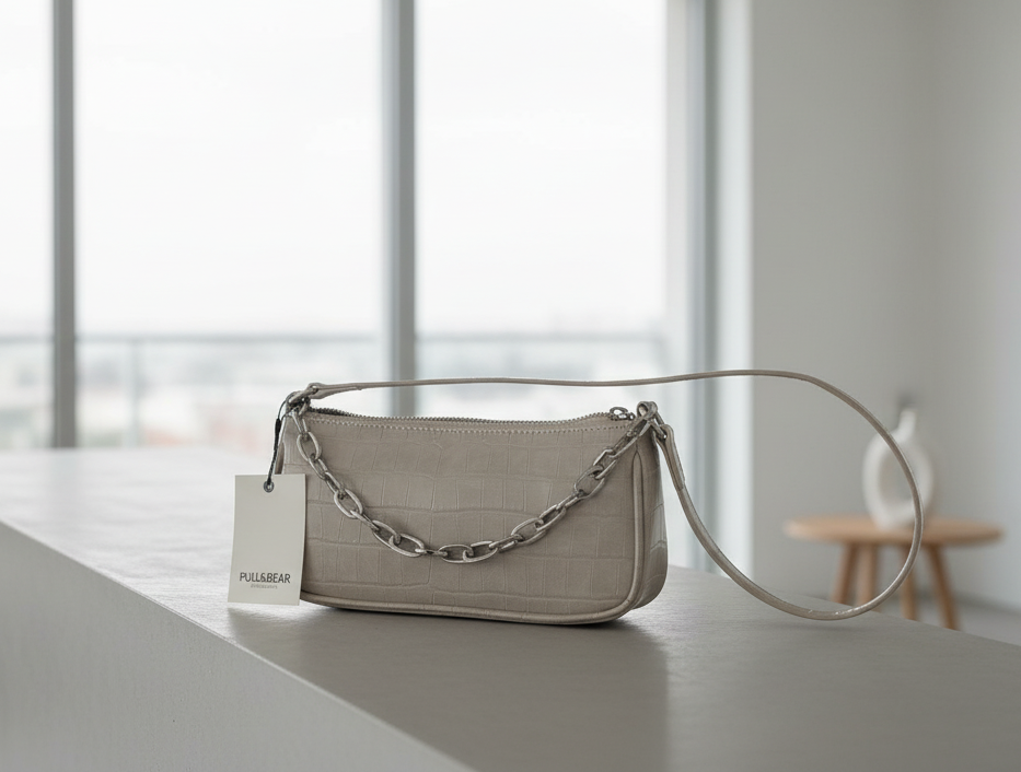 Kleine Umhängetasche mit Krokodilstruktur – Pull & Bear